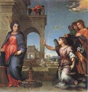 Andrea del Sarto The Annunciation oil on canvas
